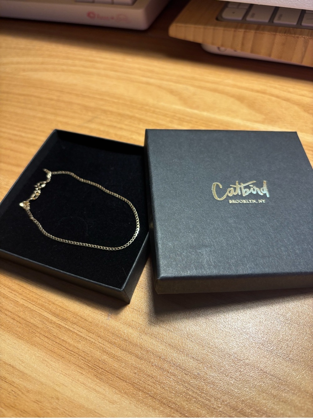 Catbird Petite Second Avenue Gold Bracelet 14k size 8